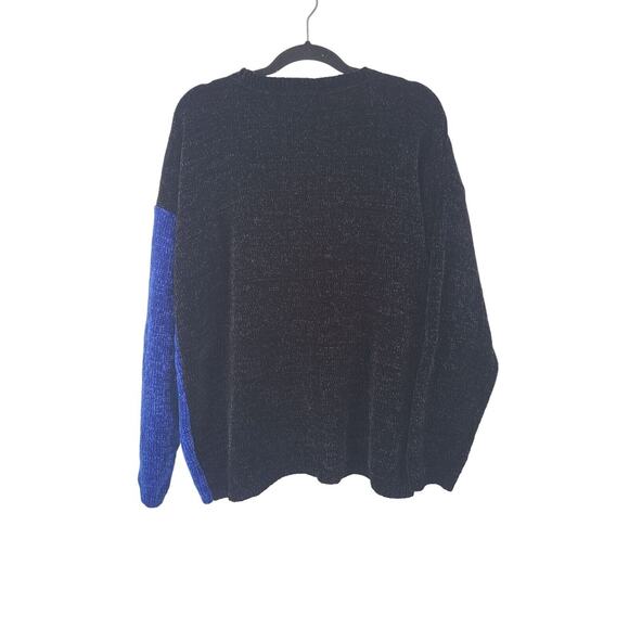 Rebecca Malone Colorblock Sweater XL Womens Crew Neck Long Sleeve Pullover Top - Picture 7 of 9